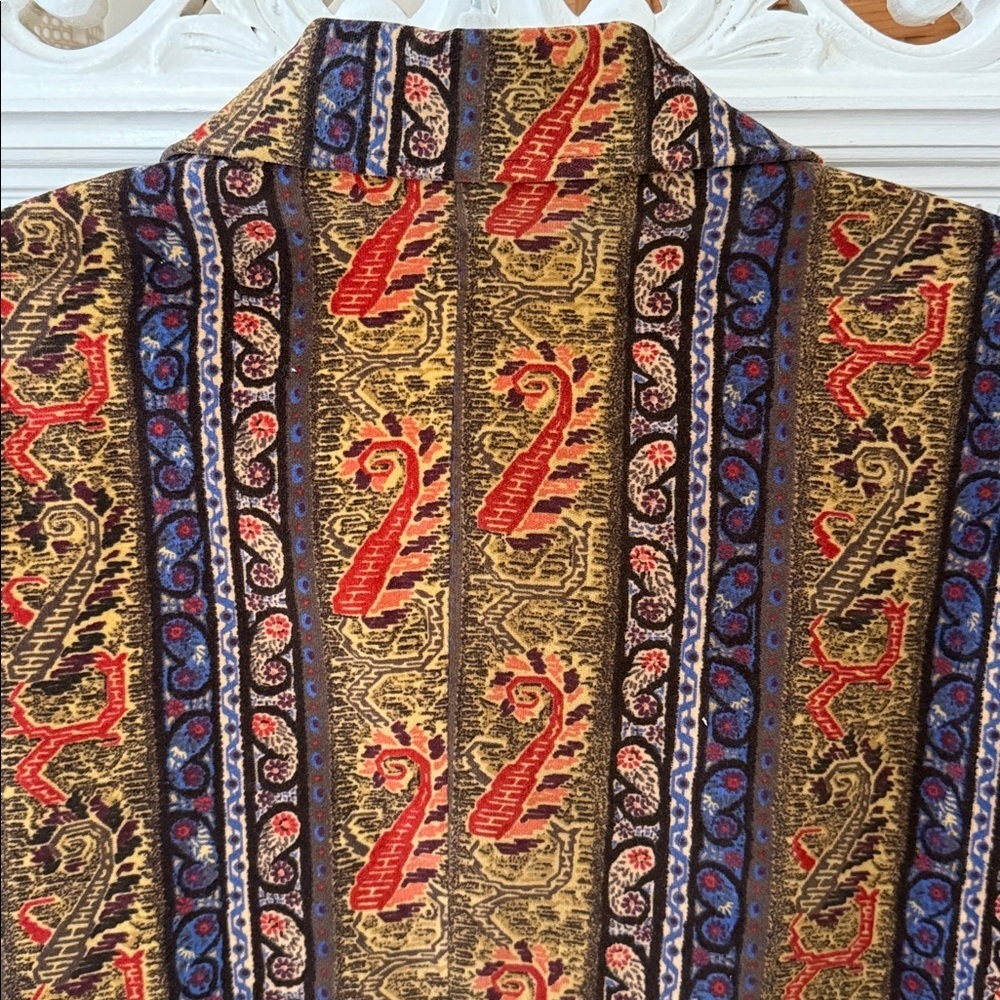 Vintage Harve Bernard Paisley Velvet Jacket - Picture 6 of 10